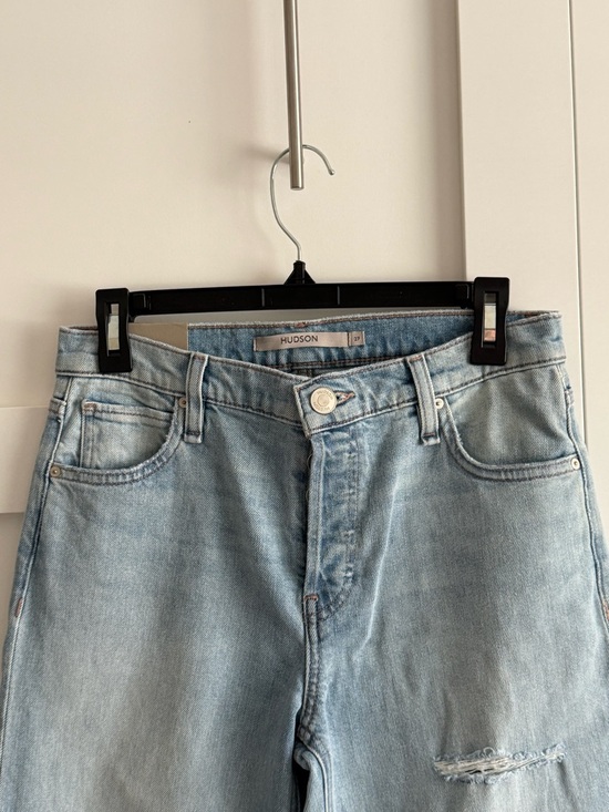 Hudson Jeans (Rosie) Pale Blue High-Rise Straight Leg Jeans Size 27 - Picture 3 of 14